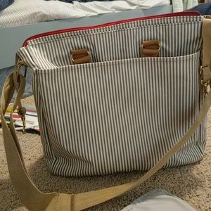 Skiphop french stripe diaper bag